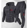 Completo felpa con cappuccio oversize da uomo Manica lunga Top Pantaloni Tuta casual invernale