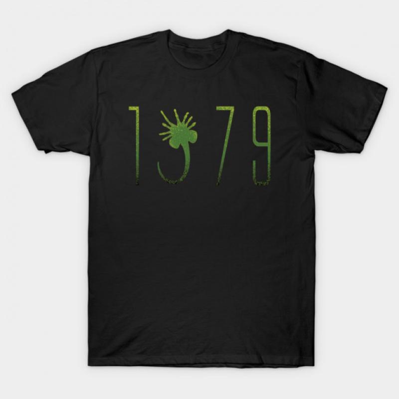 1979 Facehugger 0410 SciFic Alien Gift TShirt Weyland Xenomorph Yutani 100 cotton Short Sleeve Graphic clothes All size tops S
