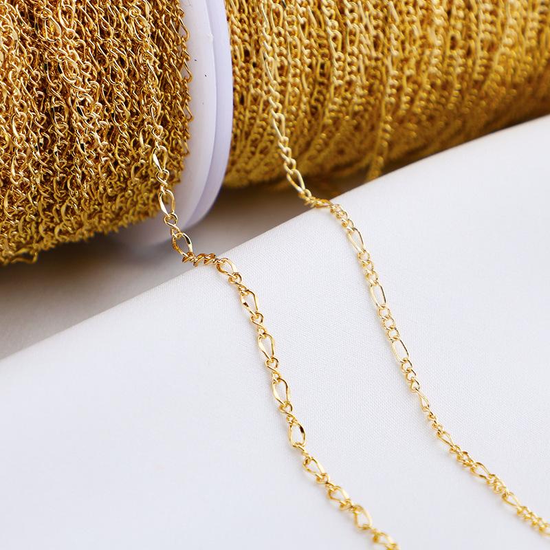 Zlatem plněné prodloužení řetízku pro výrobu šperků - Arašíd a Matka s dítětem (14K)