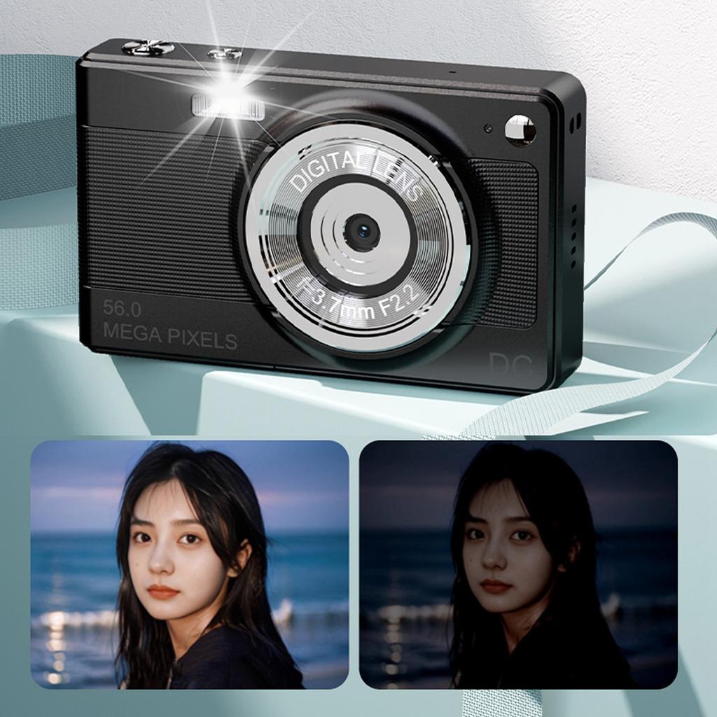 Digital Camera 56MP High Definition 1080P 2.8in Display Screen 8x Zoom Auto  Compact Camera for Kids Teenagers Students