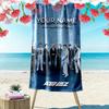 Name Custom Ateez Print Beach Towel, Large Soft Quick Dry Towel for Beach Camping Swimming