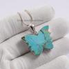 Arizona Turquoise Butterfly Pendant , Wedding Pendant, 925 Sterling Silver Pendant, Designer Turquoise Pendant, Butterfly Gemstone Pendant