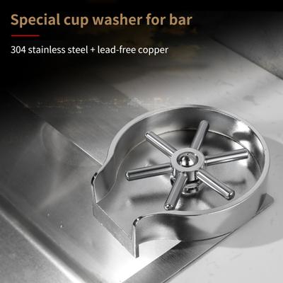 Cup Washer High Pressure Free Your Hands Stainless Steel Baby Bottle Cleaner