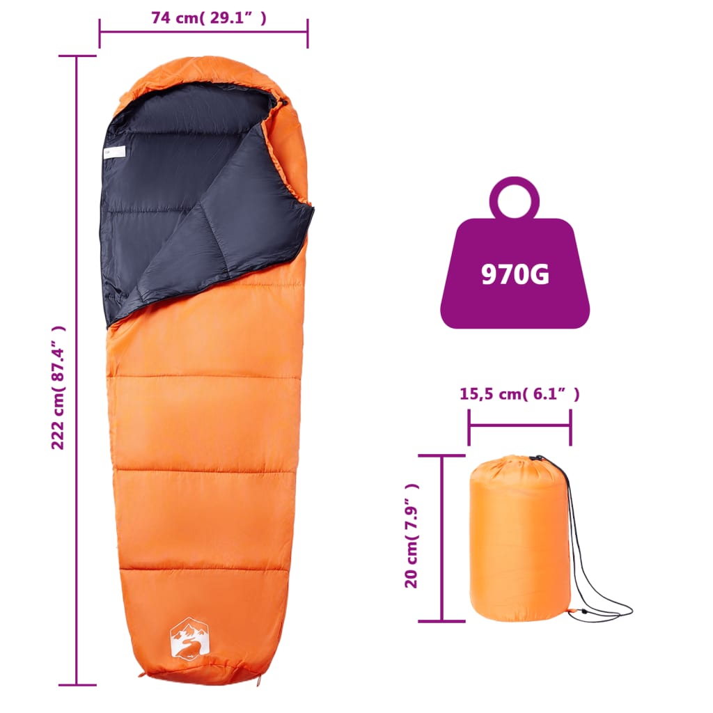 Adult Mummy Sleeping Bag for Camping 3 Season