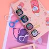 Mini LED Cartoon Cat Keychain Watch Pendant for Kids