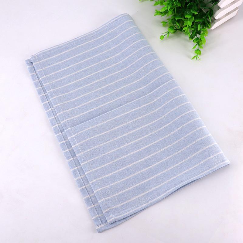 Customized Cotton Linen Recycled Restaurant Basic Table Cloth Stock Stripe Napkin
