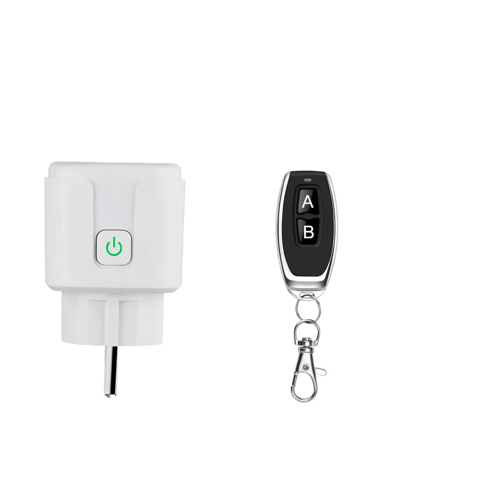 Enchufe Interruptor Inteligente Inalámbrico con Mando a Distancia 220V 4000W 15A Enchufe Universal EU FR Mando ON OFF Enchufes Eléctricos para Iluminación