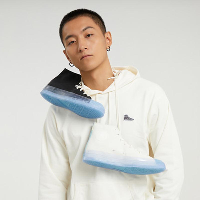 Converse Renew Chuck 70 High Egret Black Unisex Sneakers Forest-Pine 171662C