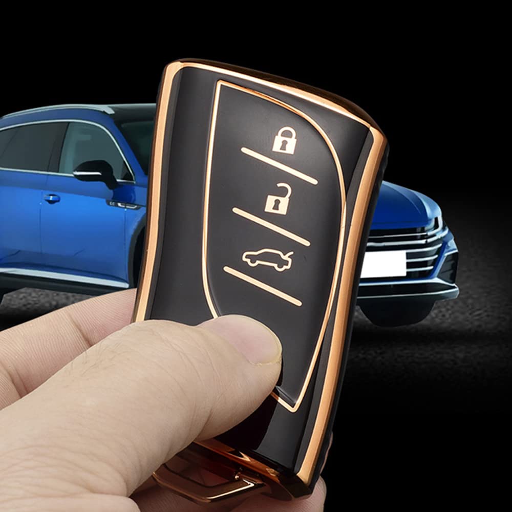 ontto Lexus Smart Key Case, Key Cover, Keychain, Stylish, High Quality, Scratch-Resistant, Resistant to