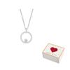 Swarovski Constella Faux Crystal Stone, Rhodium Plated Necklaces Womens Silver
