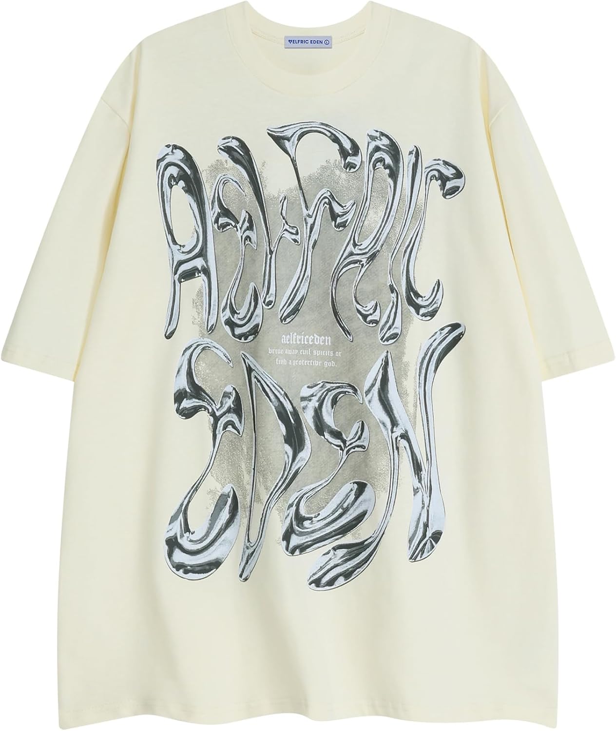

Aelfric Eden Metalic Graphic Tees Men Y2k Oversized T Shirts Women Vintage Tees Unisex Summer Tops 5XL різнокольоровий