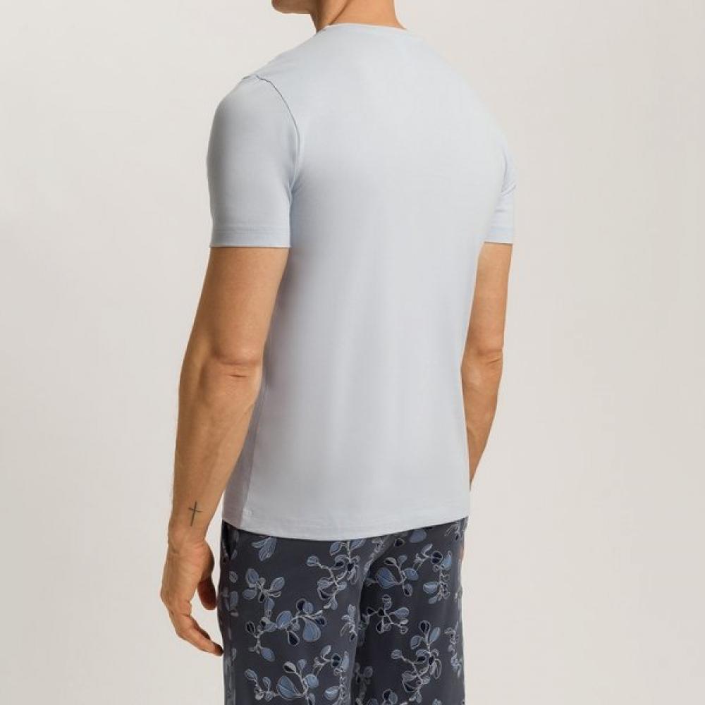 Hanro ShorT Sleeve T shirT  75050 whiTe Topaz 