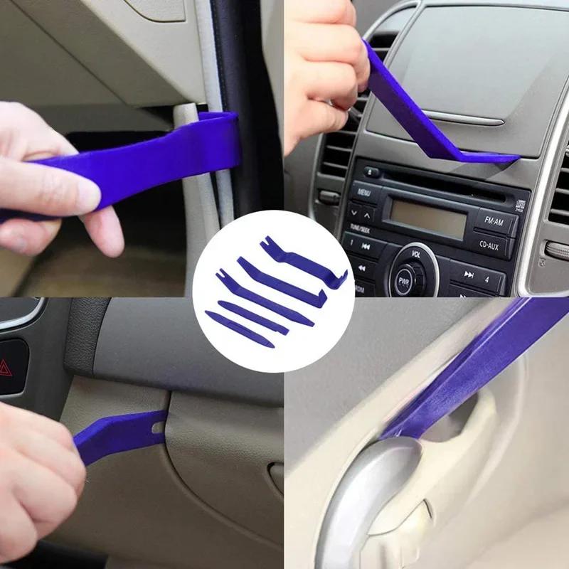 Car Interior Installation Tools – 5/6Piece Plastic Pry Set for Trim, Dash, Radio, Door Panel, Clips