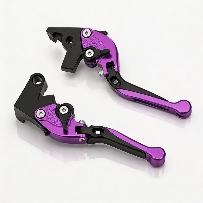 Adjustable Folding Brake Lever Handlebar Motorcycle ATV CNC Aluminum Alloy Universal Fit
