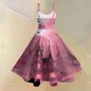 Women's Casual Halloween Print Round Neck Sleeveless Dress for Holiday Party
