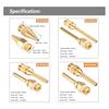 AEE4-4Pcs Interchangeable Copper Glue Gunnozzle Set For Hot Melting Glue Guns Bore 2.0Mm 3.0Mm