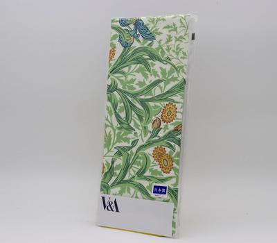 Romance Kosugi Pillowcase (70 X 50 Cm), Green, V&A (Victoria & Albert Museum) "Iris," Made In Japan