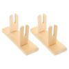 2Stk Holz Fächerständer Für Handfächer Wohnaccessoires Sammlerstücke