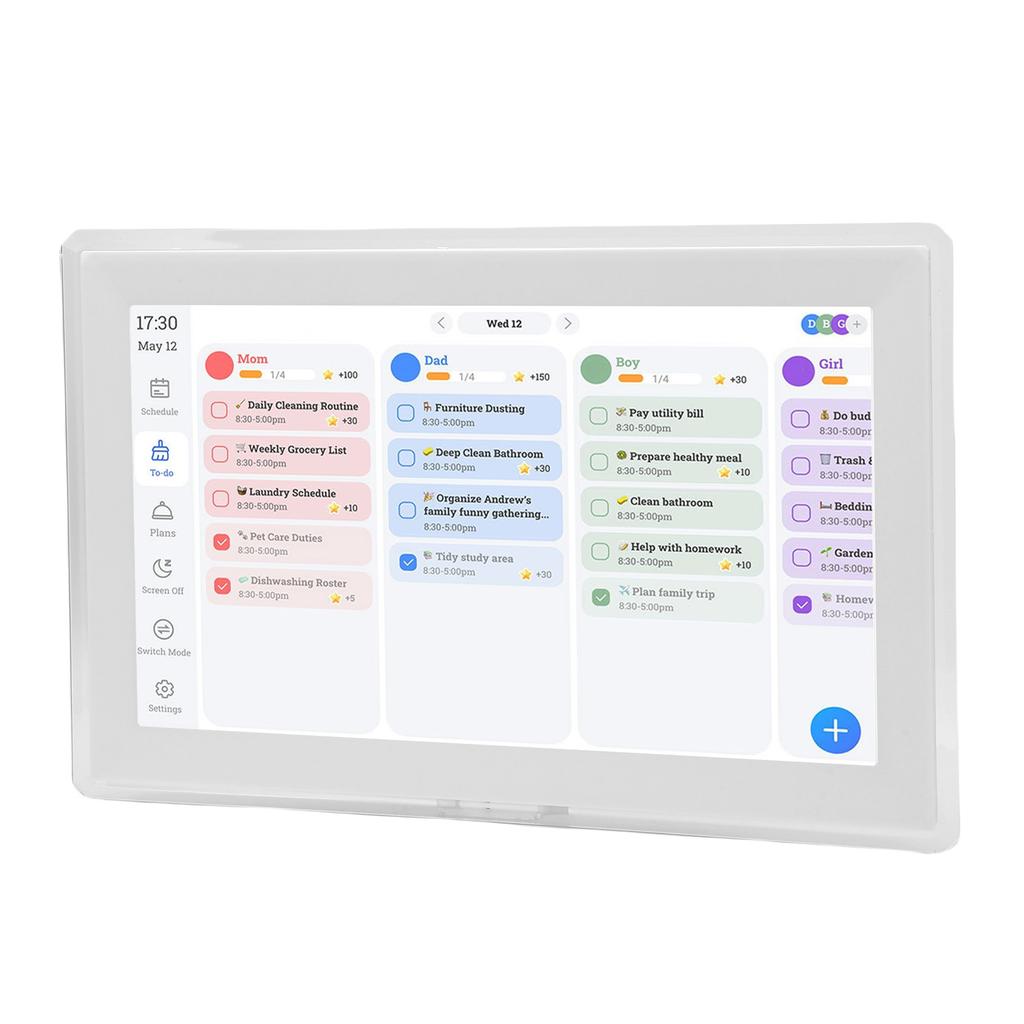 15.6 Inch WiFi Digital Calendar 1080P HD Interactive Touchscreen Wall Planner App Control 32GB Storage for Family