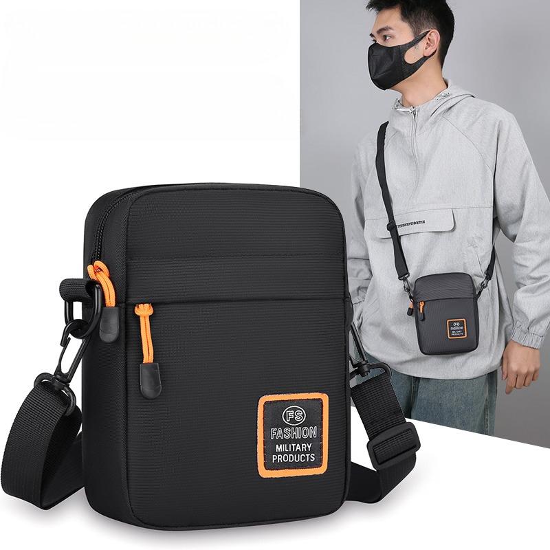 Men's Waterproof Casual Shoulder Bag Multi-Functional Outdoor Crossbody Bag Phone Bag
