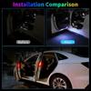 LED Car Door Lights Welcome Light Magnetic Control USB Charging Auto Open Door Safe Anti-collision Emergency Warning Signal Lamp
