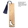 Pet Themed Bookmark Wooden Dog/Cat/Bone/Paw Carving Book Mark with Tassel Gift for Book Lovers Pet Owners