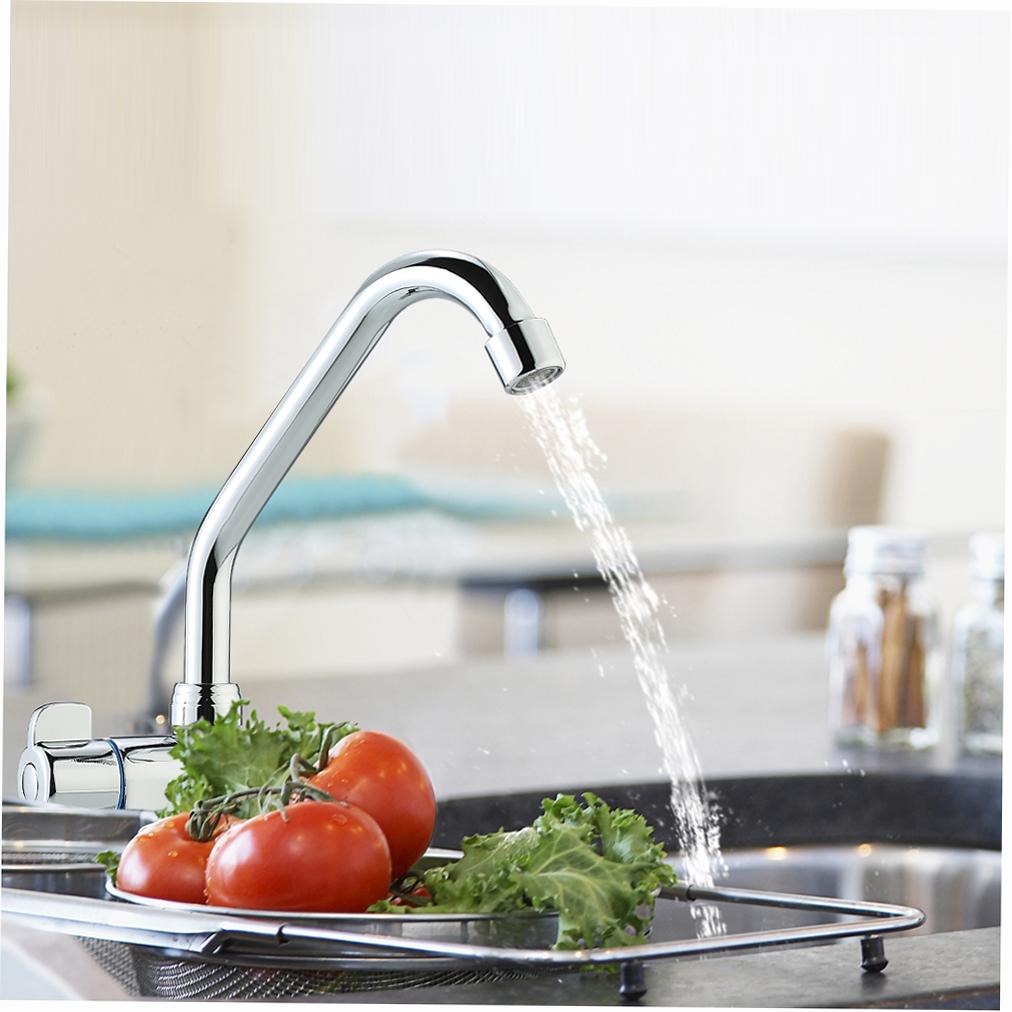 Foldable RV Faucet Rotating Single Handle Deck Wall Mounted RV Kitchen Faucet