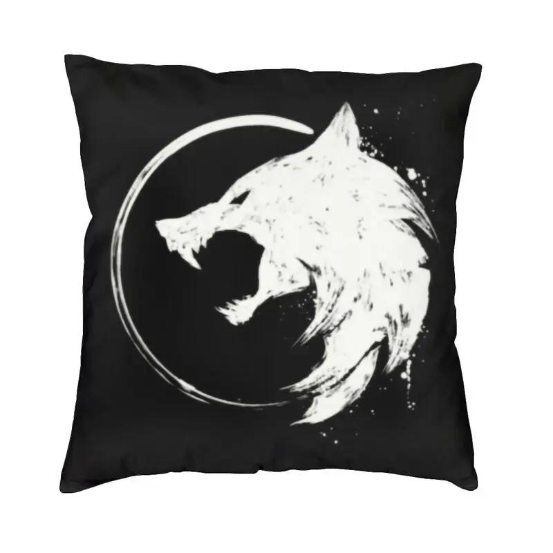Halloween Witch Crow Cat Bat Print Pattern Cushion Cover Home Living Room Sofa Decoration Square Pillow
