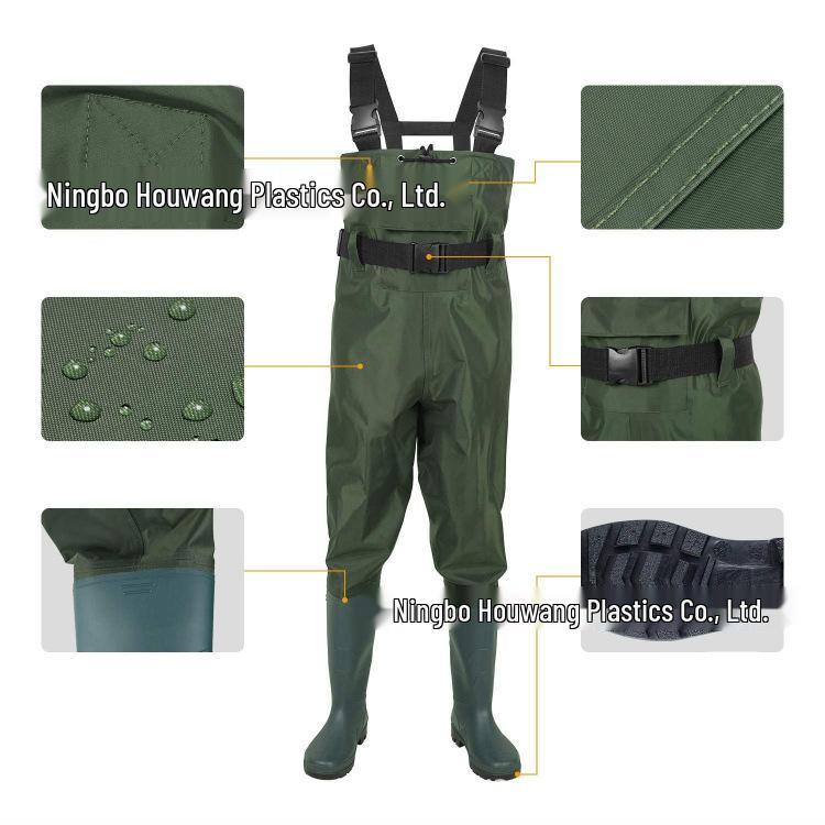 Nylonové nepromokavé jednodílné brodící kalhoty pro dospělé a děti