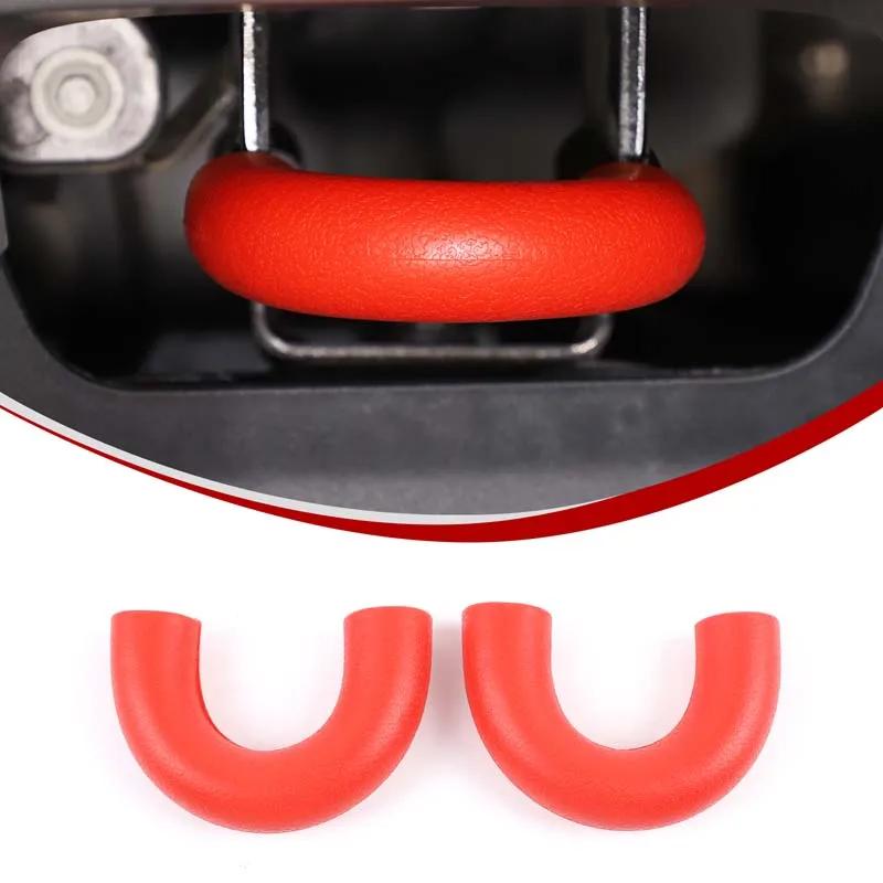TPE Car Iron Tow Hook Rescue Front Trailer Hook Protective Decorative For Ford Ranger Ranger + Exterior Accessories 2 Pcs
