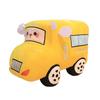 Plüschtiere in Form eines simulierten gelben Schulbusses, niedliche 3D-Schulbus-Kuscheltiere, Geschenke, Plüschkissen in Form eines Cartoon-Fahrzeugs