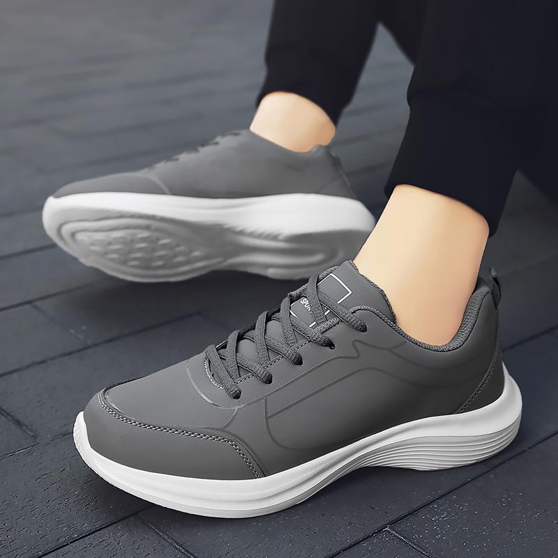 Men Sneakers Spring Fall Casual Lace Up Platform Shoes Lightweight Sports Shoes for Men Comfortable Walking Breathable
