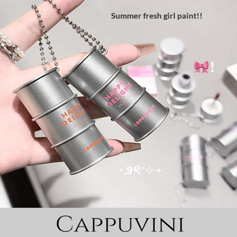 Cappuvini Metallische Tube Samt Lippenmousse - Nicht austrocknendes mattes Nude Langanhaltender flüssiger Lippenstift Erschwinglicher Samt Lippenstift
