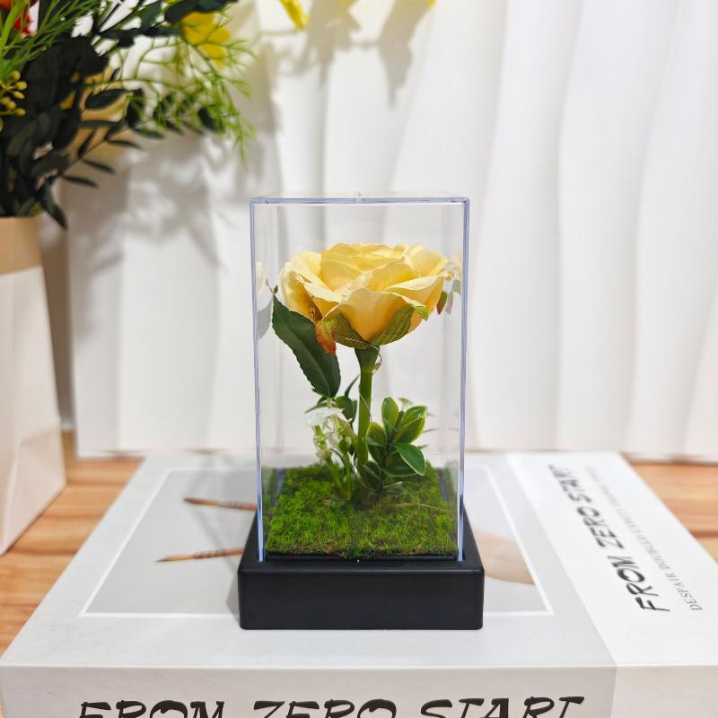 Acrylic Simulated Rose 1Pcs Glowing Flower Gift for Romantic Occasions
