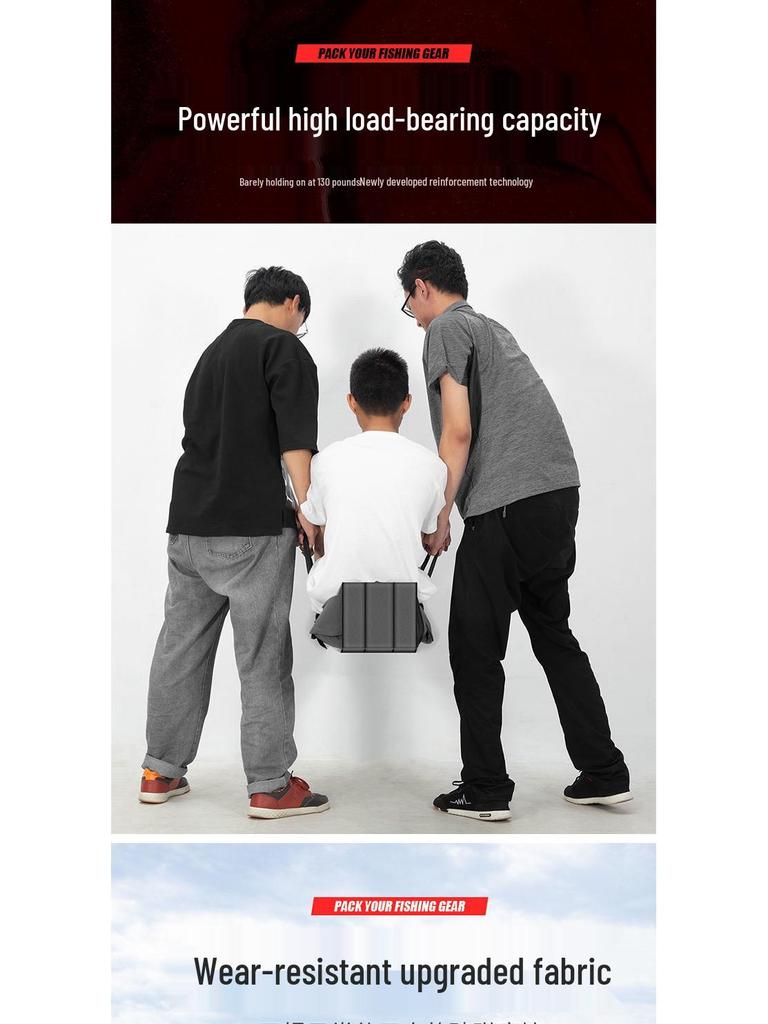 Bolsa Espessa de Grande Capacidade de Três Camadas para Armazenamento de Aparelhos e Varas de Pesca