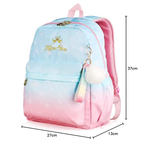 MIPOHAM Kids Backpack, 17L, Perfect for Elementary School Students, Kindergarten, School Entrance, School Trips, Cute, A4 Size, Lightweight, Perfect F