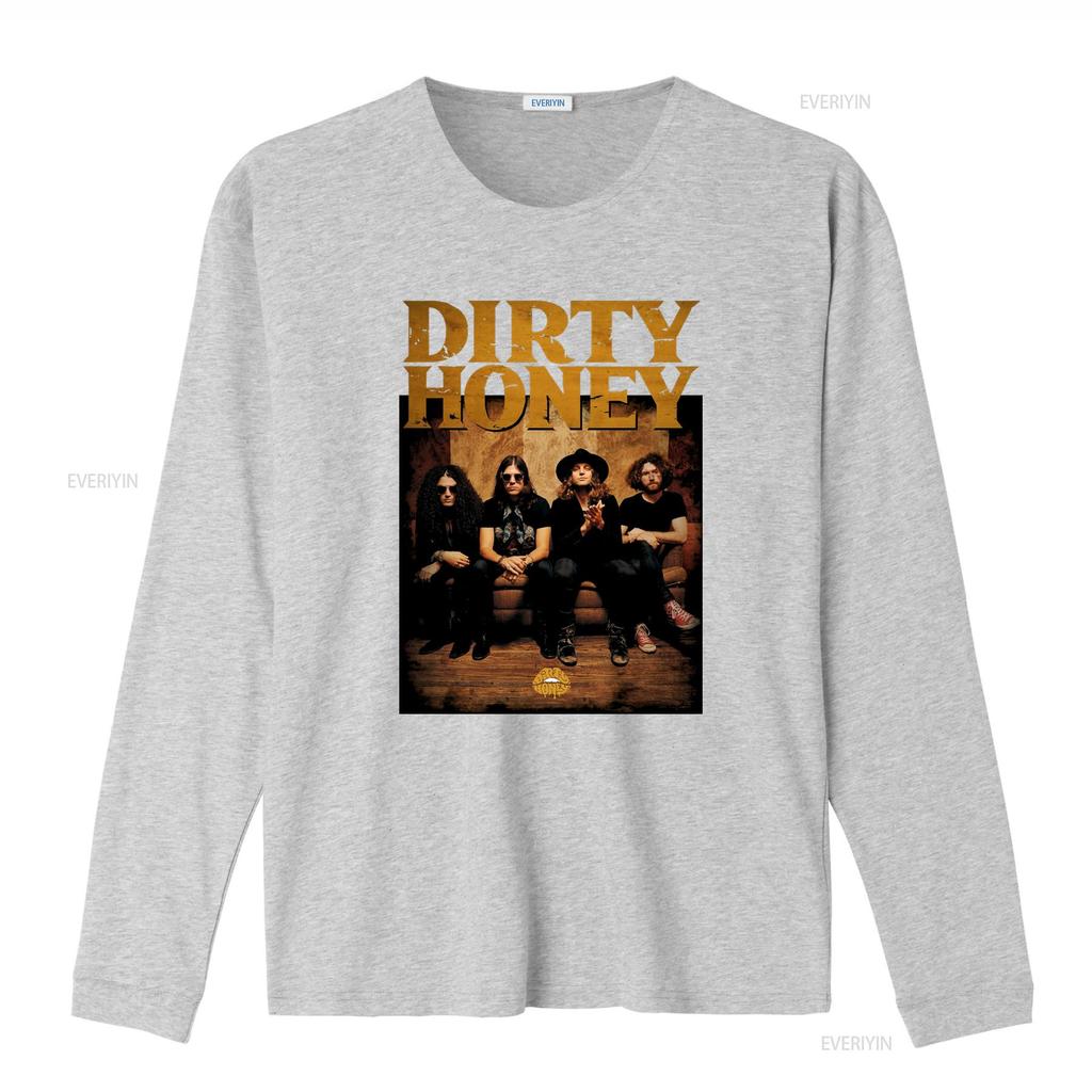 Dirty Honey Band Members Heavy Cotton Black T Shirt All Sizes Rock Design Ap369 vintage Washed Breathable homme Comfortable