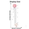 2Pcs Cartoon Cute Pink Rabbit Balloon Height Measurement Wall Stickers for Room Bedroom Home Decoration Wall Decals