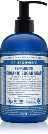 

Доктор. Жидкое мыло для тела и волос Bronner s Peppermint TU прозрачный