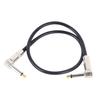 Guitar Patch Cable 6.35mm Plug Right Angle Anti Interference Reduce Noise Flexible Guitar Effect Pedal Cord