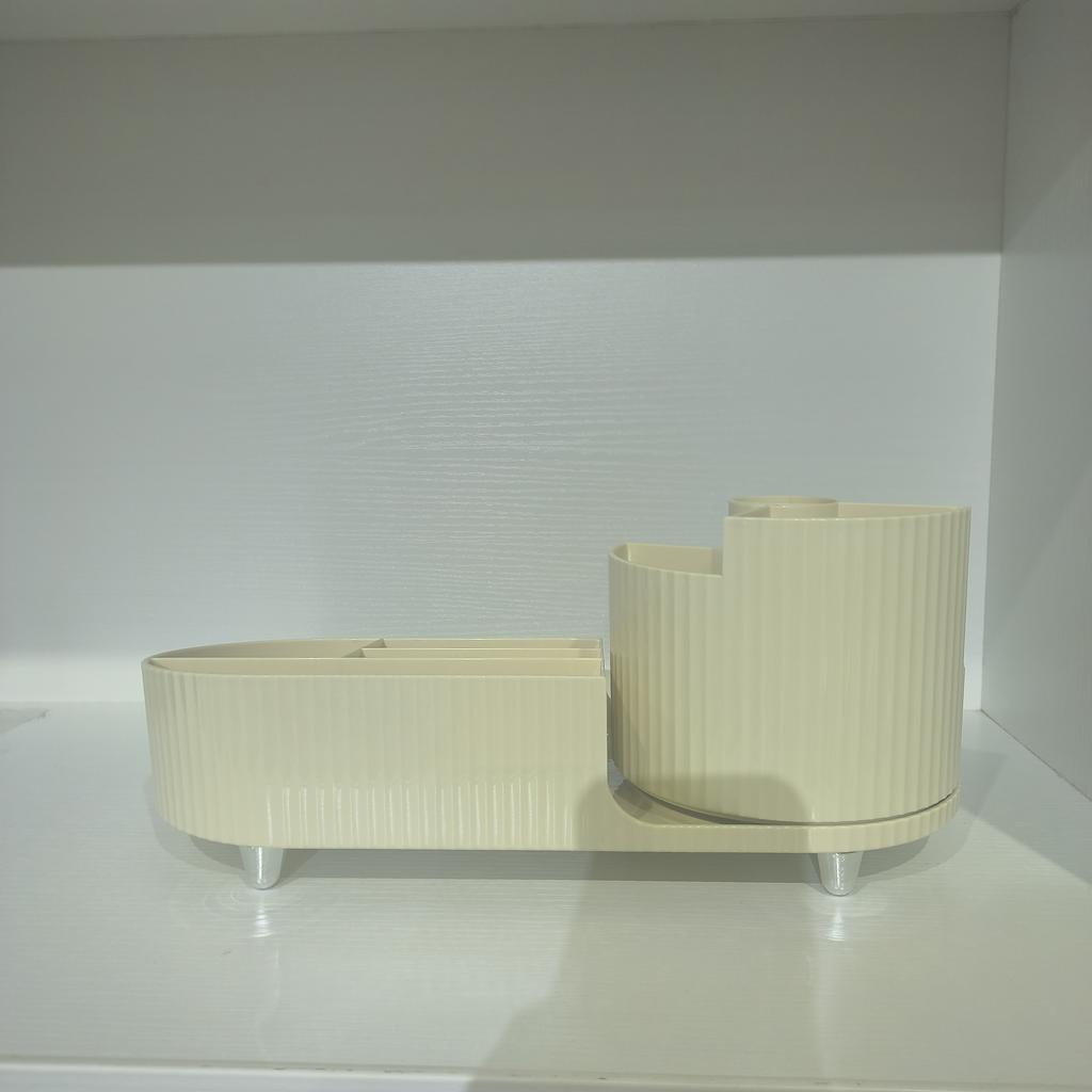 Rotating Cosmetics Storage Box Dressing Table Large Capacity Storage Lipstick Makeup Brush Skincare Organizing Shelving