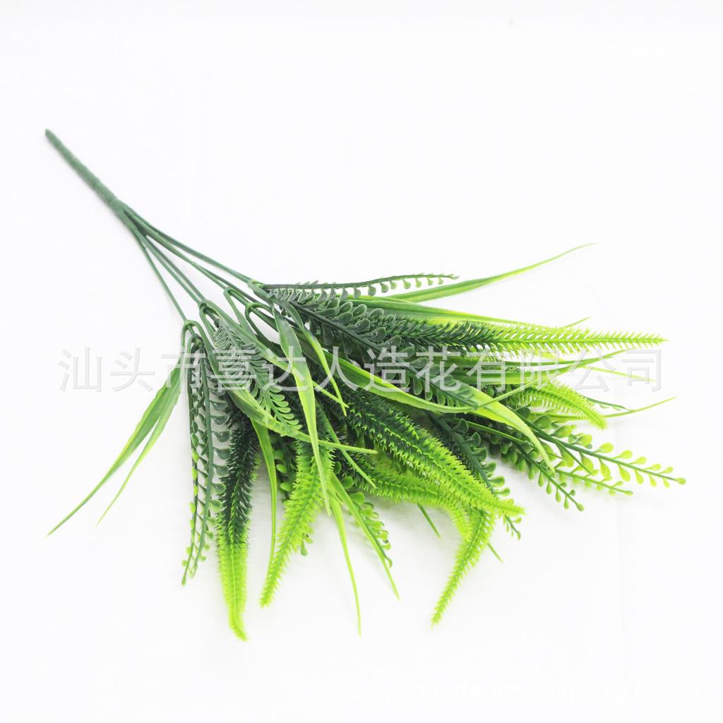 Artificial Plant 7 Heads Nine-Tailed Grass Spring Grass Houndstail Artificial Flower
