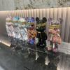 Resin Colorful Graffiti Bear Statue Urban Street Art Decor Colorful Spray Paint Figurine Cool Shelf Decor for Room Ornaments