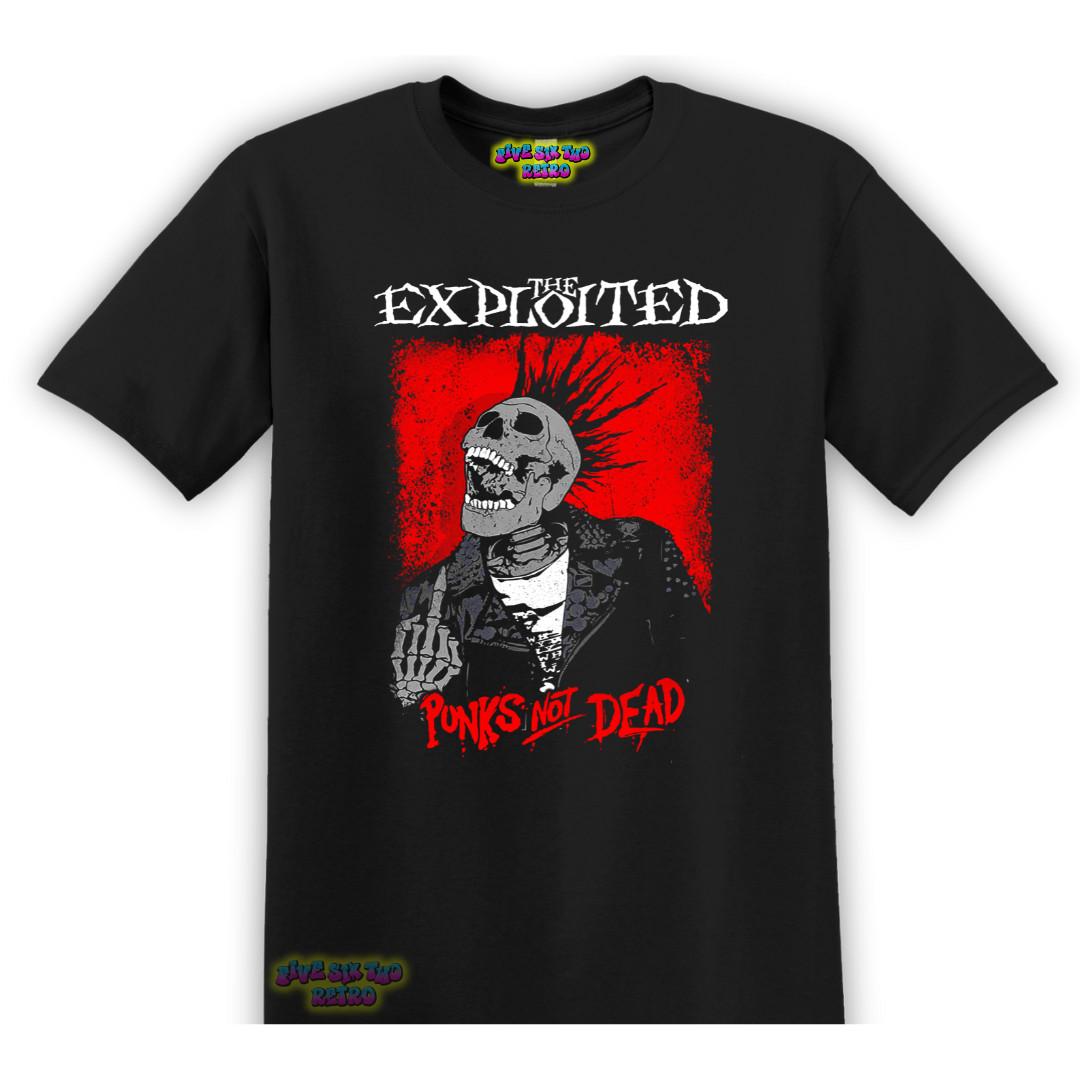 The Exploited Punks Not Dead Punk Rock Band T-Shirt Black S-3XL XXXL
