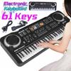 Electronic Organ 61Keys Portable Digital Music Keyboard with Microphone