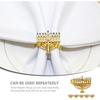 1pc Hanukkah Napkin Rings Chanukah Menorah Napkin Holders Jerusalem Serviette Buckle Holder for Hanukkah Holiday Dinner Party Wedding Decor Golden