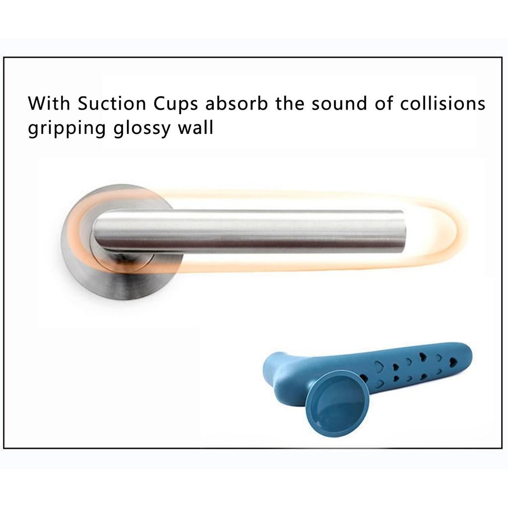 Silicone Door Handle Cover Prevent Collision Prevent Static Electricity Door Knob Cover with Suction Cup for