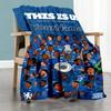 Chelsea Customize Text Blanket Multi-purpose Personalized Blanket Warmthful Decor Throw For Seaside Office Home Decor Office Chair