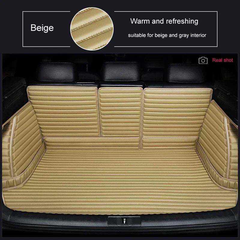 Customized Stripe 5D Full Coverage Car Trunk Mat for Peugeot 3008 2014-2017 2018-2024 4008 2017-2024 Car Accessories Carpet