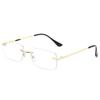 New Rimless Sunglasses Women Men Frameless Rectangle Sun Glasses Travel UV400 Protection Shades Cycling Driving Goggles